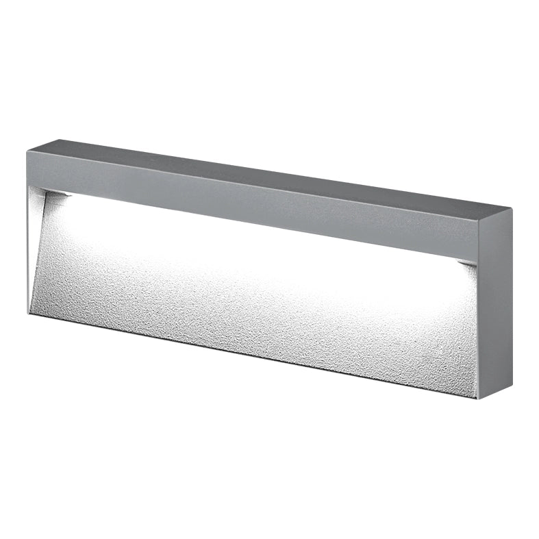 Applique KIKI a LED 8W 3000K IP65 - Struttura in Alluminio Grigia per Esterni, Segnapasso a Parete 50° Angolo Luce - Rossini Group