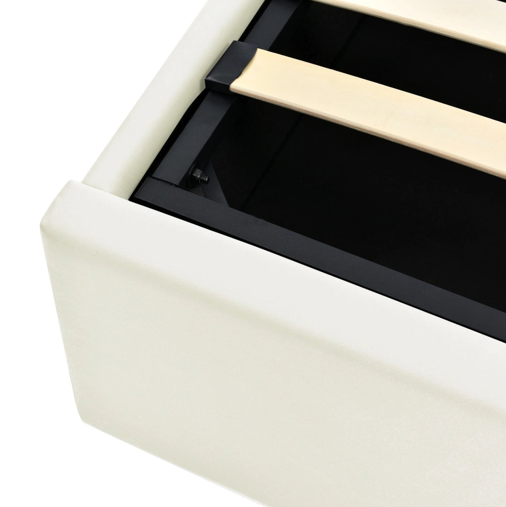 Letto contenitore matrimoniale 160x200 con LED e vano salvaspazio