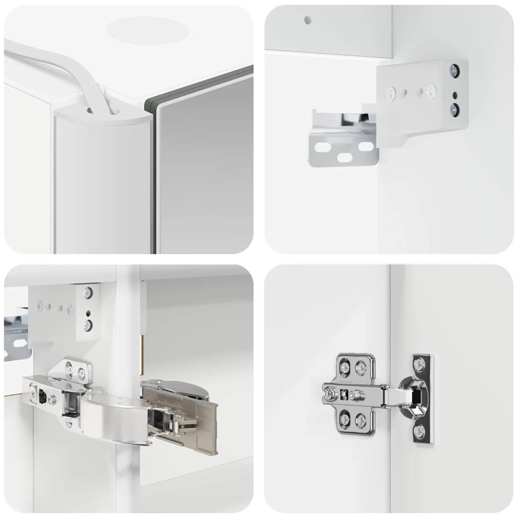 Set di Armadi da Bagno 5 pcs Bianco Legno ingegnerizzato 3406447