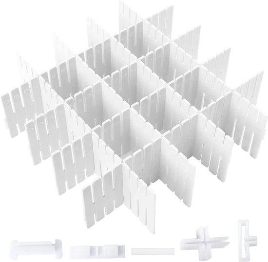 Distributore di Cavi Flessibile Distributore di Cavi Flessibile 16 pezzi Distributore di Cavi Flessibile Organizzatore di Cavi per Armadio Indumenti Calze Organizzatore DIY per Ufficio (bianco)