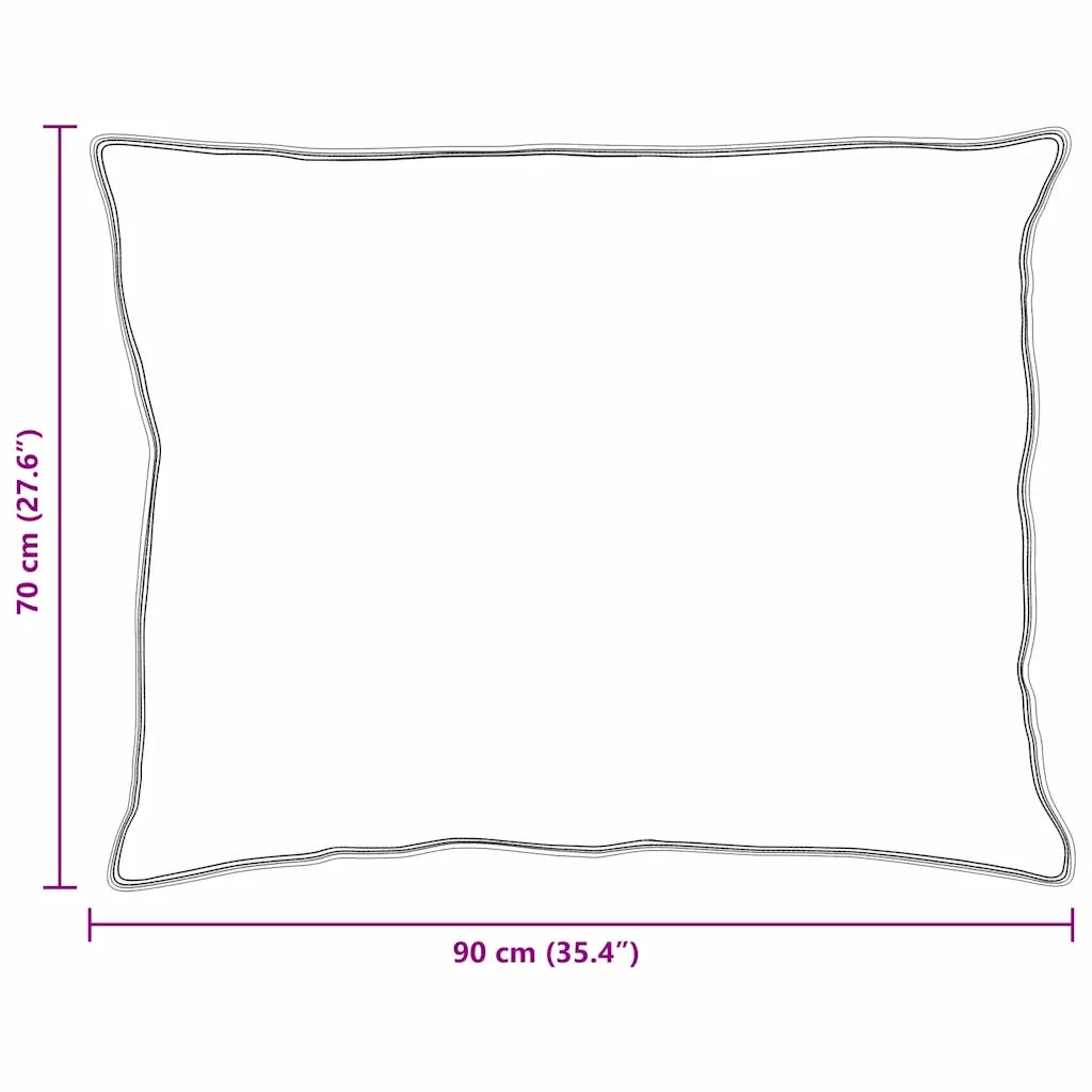 Cuscino con cuscino 2 pz Bianco 70 x 90 cm Piuma CFW2839958