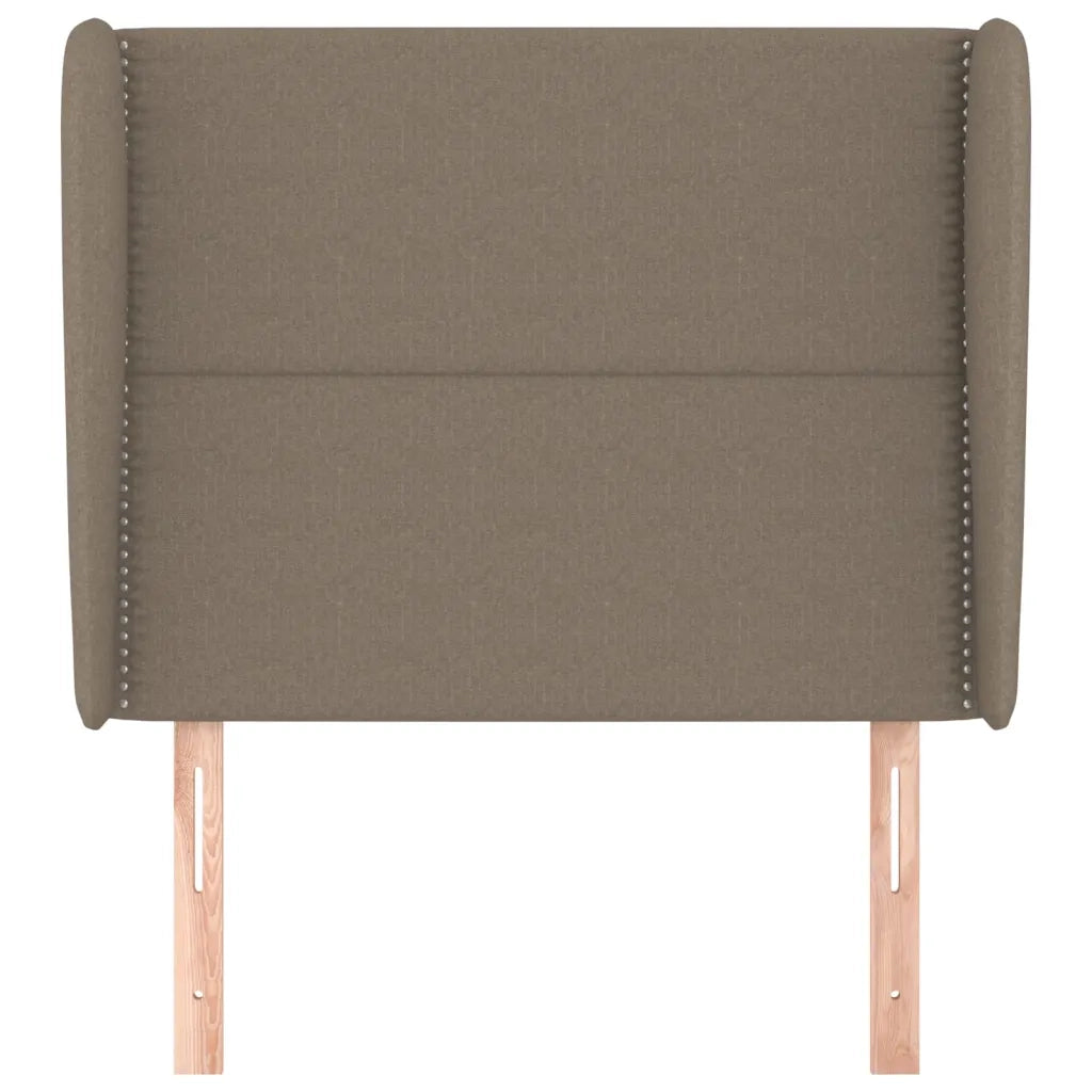 Testiera ad Orecchio Tortora 103x23x118/128 cm in Tessuto