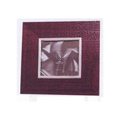 Cornice Portafoto da appoggio in Legno e Argento bordeaux 10 x 15 cm