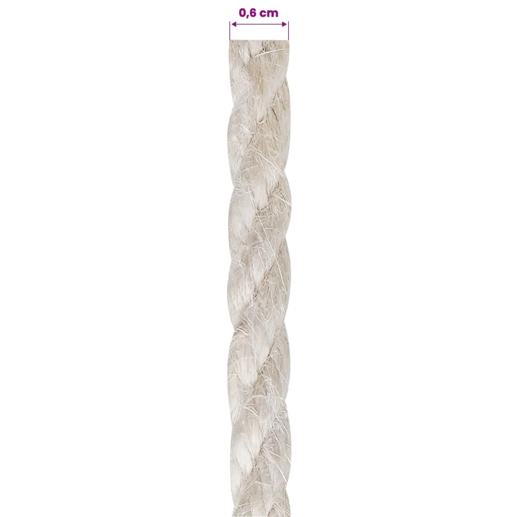 Corda di Juta 6 Bianco 100% juta Tossa