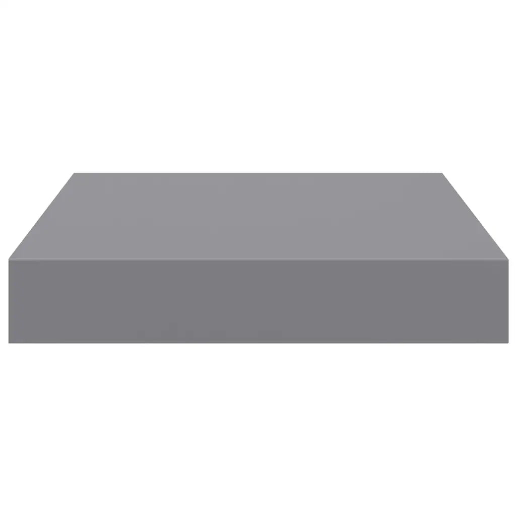 2 pz Scaffali a Parete | Ripiano a parete | Mensole a Parete Grigi 23x23,5x3,8 cm in MDF