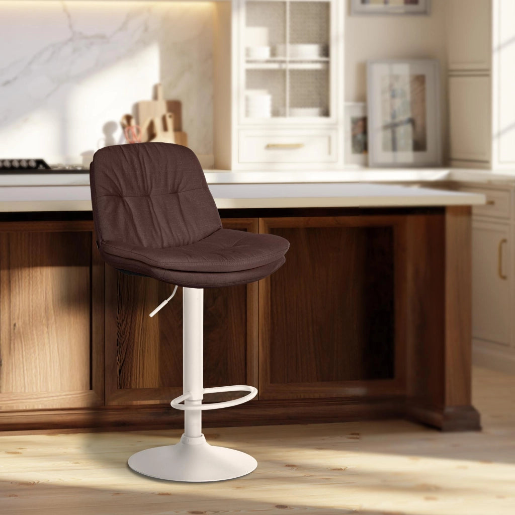 Barhocker Laurel Stoff weiЯ