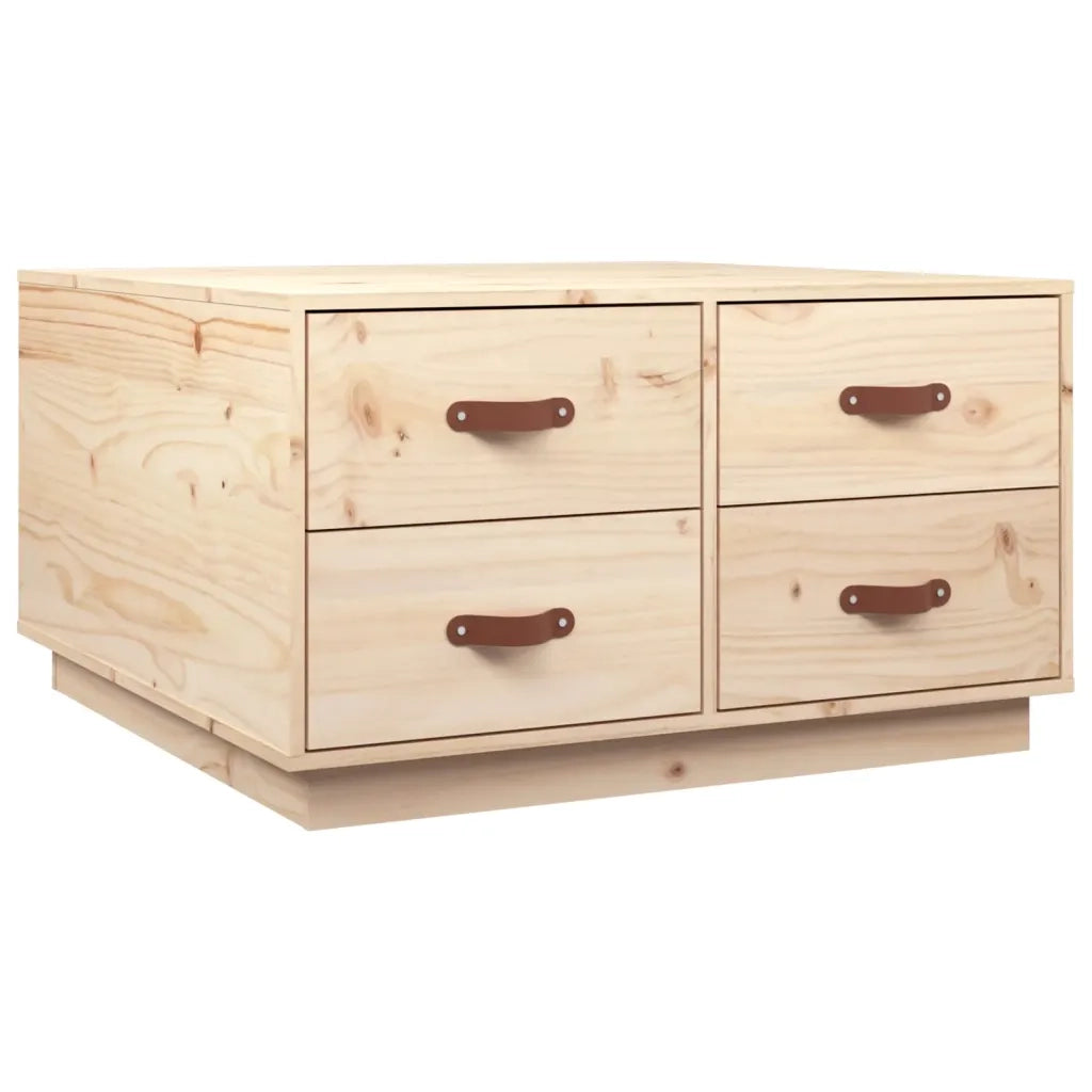 Tavolino da salotto | Tavolino da caff¨¨ | Tavolino da Soggiorno 80x80x45 cm in Legno Massello di Pino