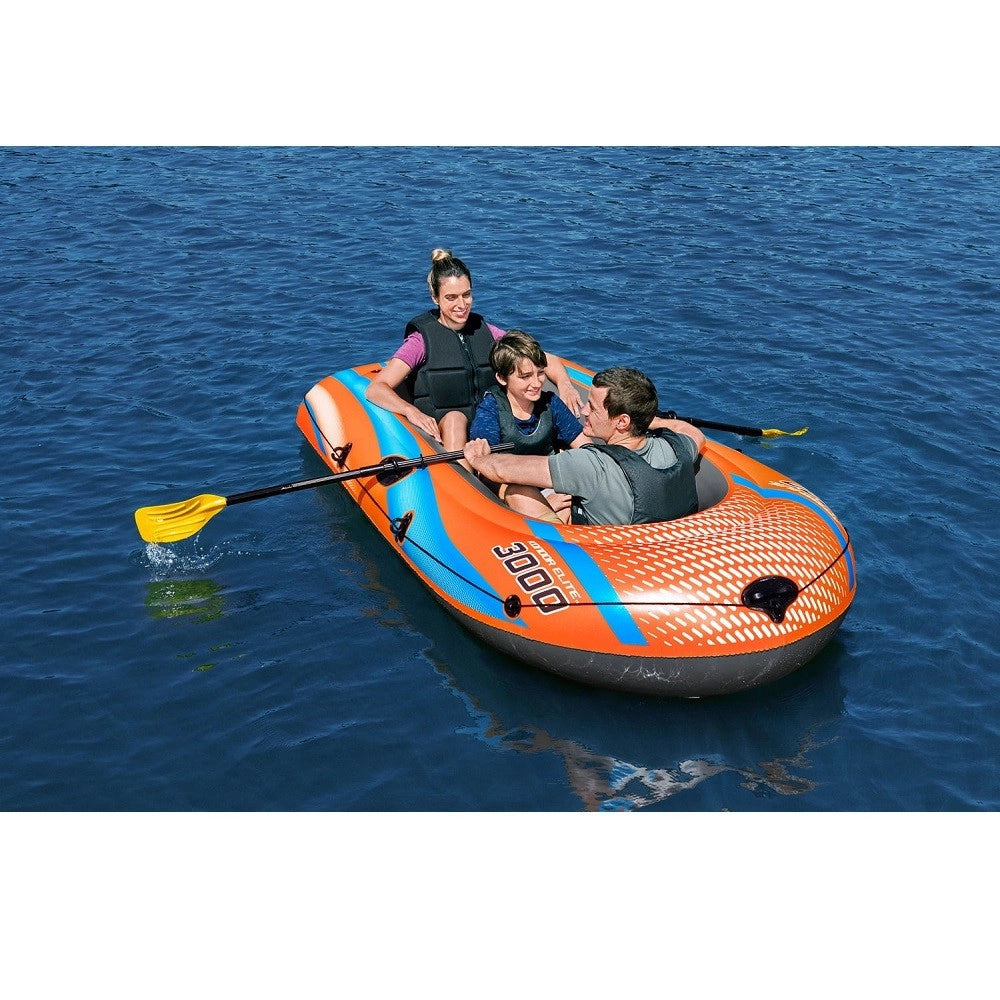 Trade Shop - Canotto Gonfiabile Kondor Elite 3000 246x122x45cm Con Remi Pompa Fiume Lago 61145 -