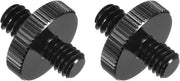 Adattatore da microfono a stativo - set da 2 pezzi - da 1/4 a M6 - per microfono a stativo a supporto per camera