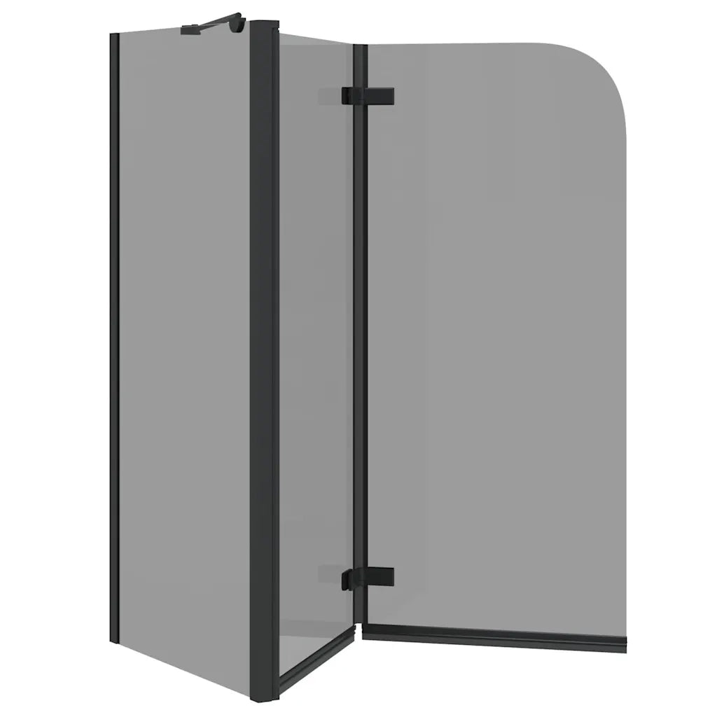 Involucro Doccia Nero 120 x 68 x 130 cm Vetro ESG e Alluminio 42018549