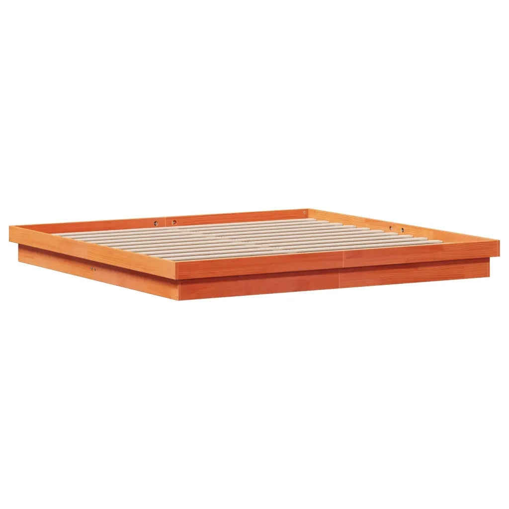 Giroletto LED Marrone Cera 200x200 cm in Legno Massello di Pino