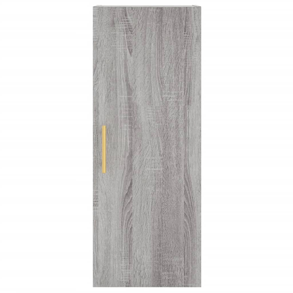 Buffet credenza cassettiera armadio mobile contenitore organizer cucina soggiorno salotto rovere Sonoma alto 34,5 x 34 x 180 cm legno ingegnerizzato grigio 02_0035217