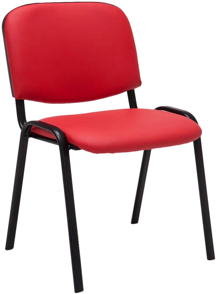Sedia impilabile Ken similpelle rosso