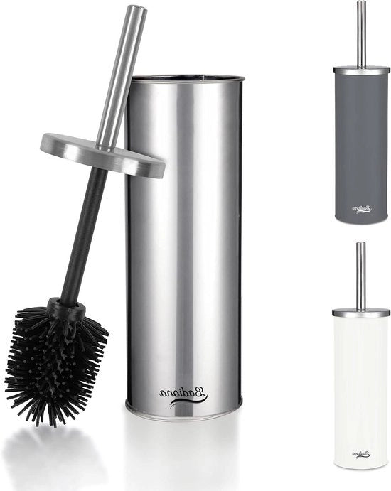Toiletbrush elegante - design stile - 1 pezzo - acciaio inox lucido