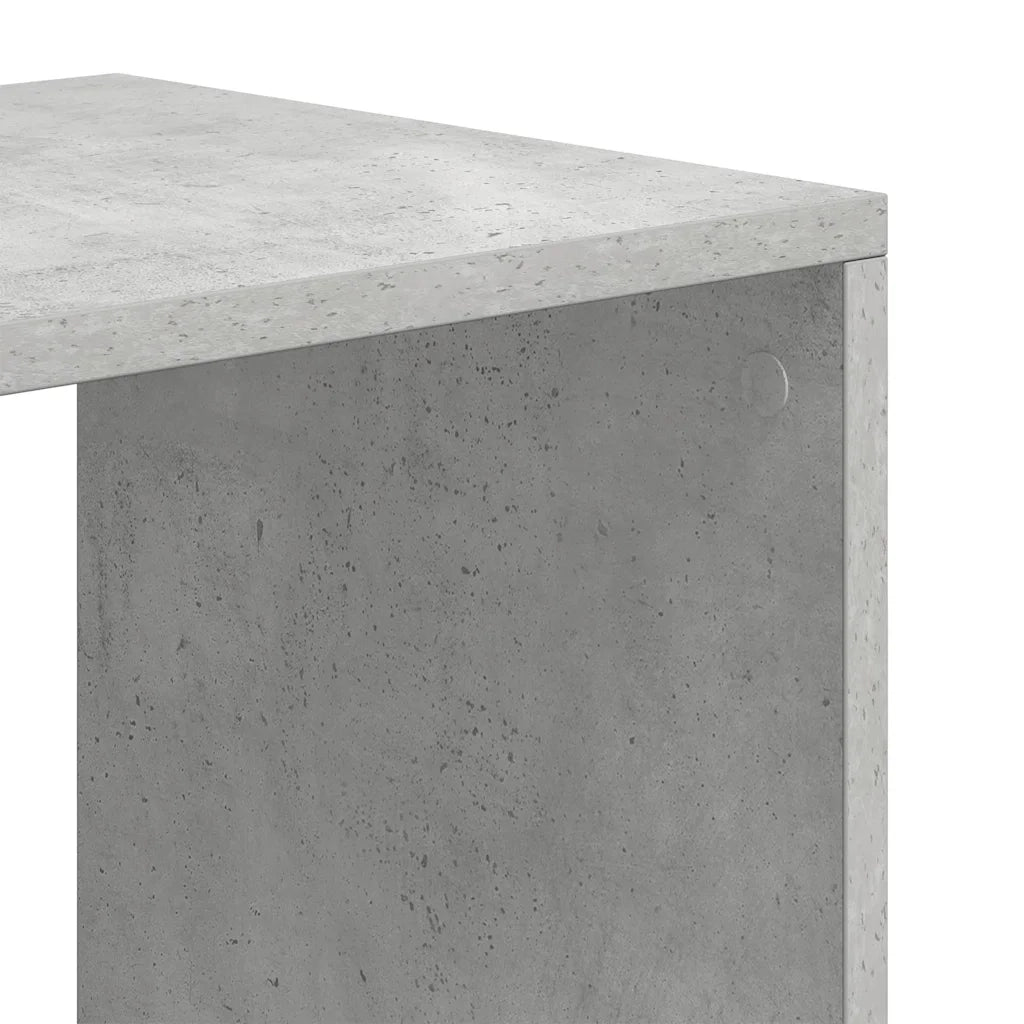 Libreria Grigio Cemento 66x31x112 cm in Legno Multistrato 860304