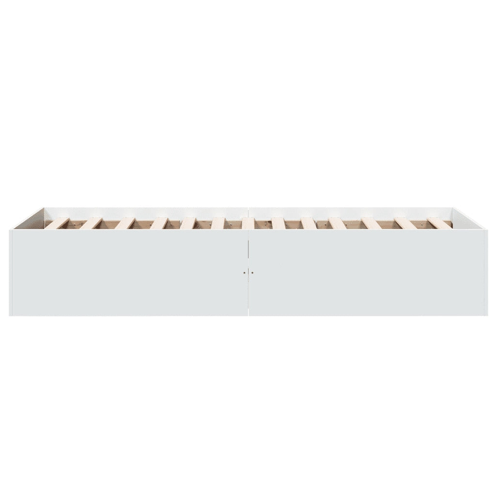 Giroletto-Struttura Letto Bianco 90x200 cm in Legno Multistrato 826351