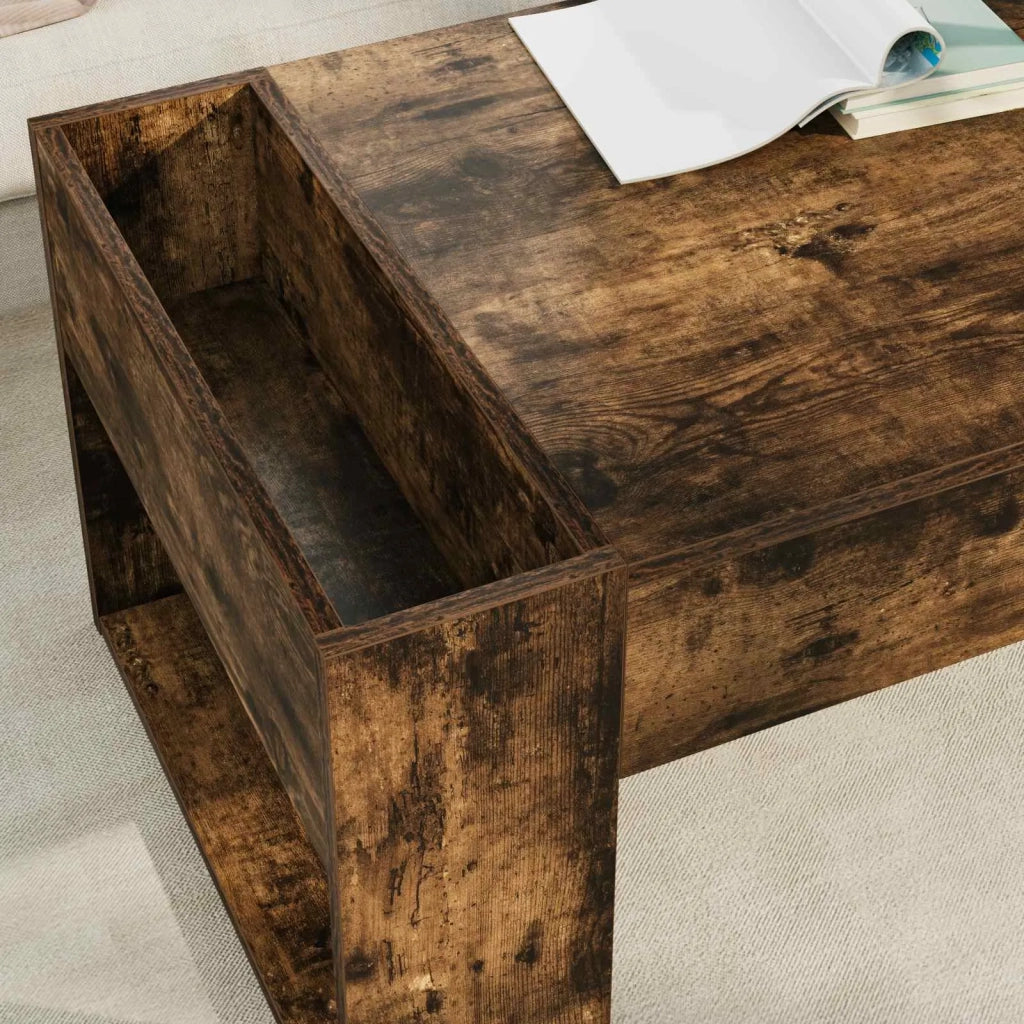 Tavolino da salotto Rovere fumé 110 x 50 x 41 cm