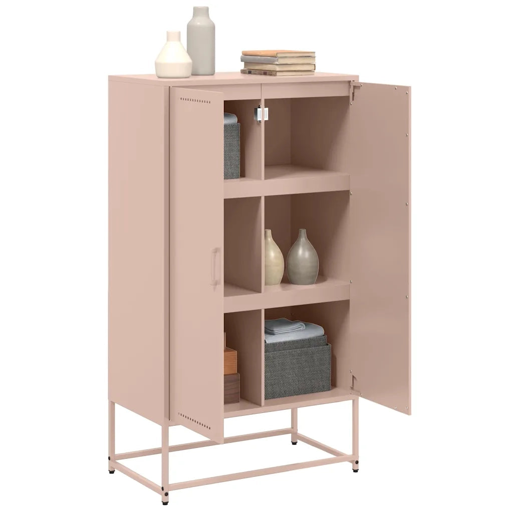 Credenza Rosa 68,5x38,5x123,5 in Acciaio
