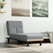 Chaise Longue in Tessuto Grigio Chiaro 352813