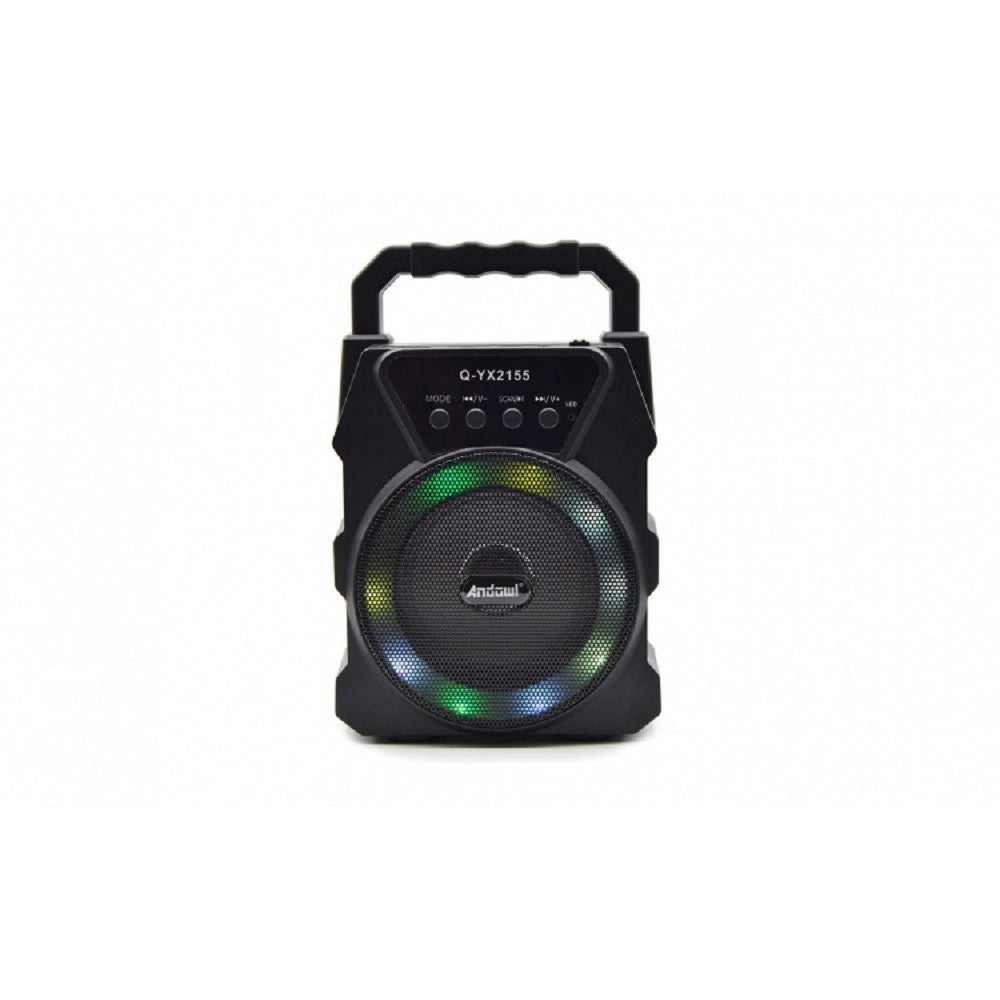 Trade Shop - Altoparlante Portatile Q-yx2155 15w Pmpo Bluetooth 5.0 Con Luci A Led Senza Fili -