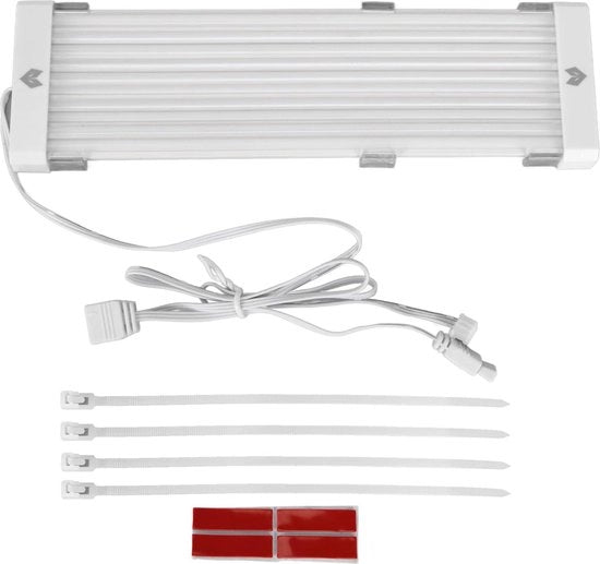 Cavo ARGB 5V 3-pin con allungabile guizzo - Flessibile - 56 LED - Silicone - Cavo PSU sincronizzato - Plug and Play - Adatto per schede madri PC Gigabyte MSI - 360° - Adattabile per case PC.
