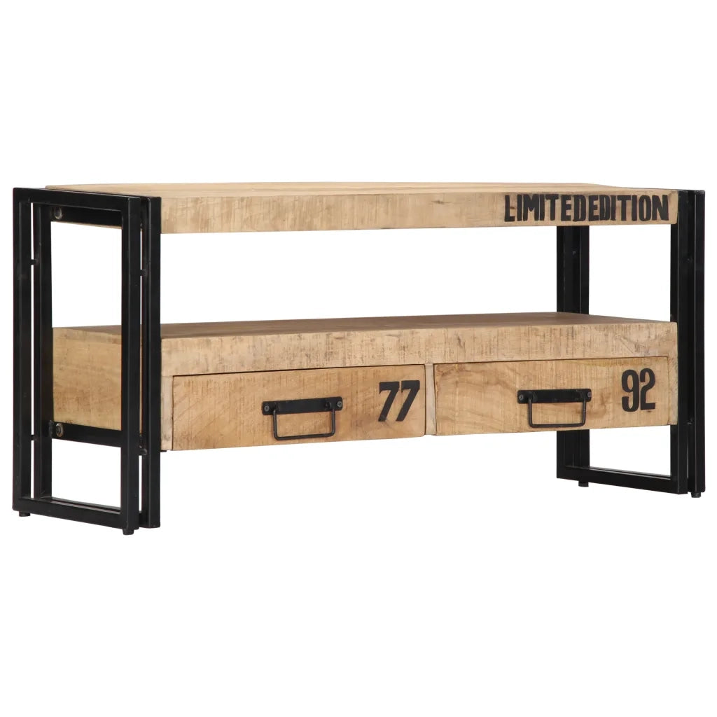 Mobile Porta TV 100x30x45 cm in Legno Massello di Mango 249858