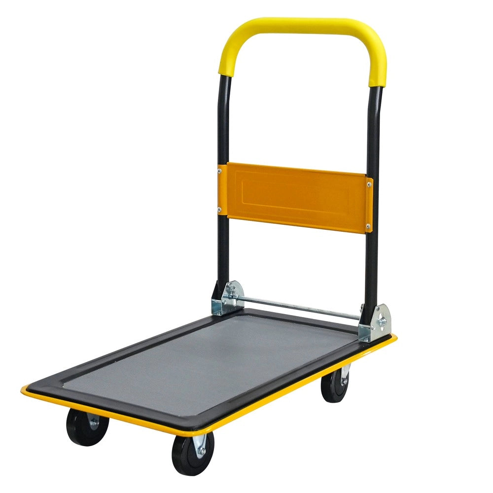 Carrello Piattaforma Pieghevole ¨C MINIMAL ¨C 150 kg, Ruote 360¡ã, Giallo