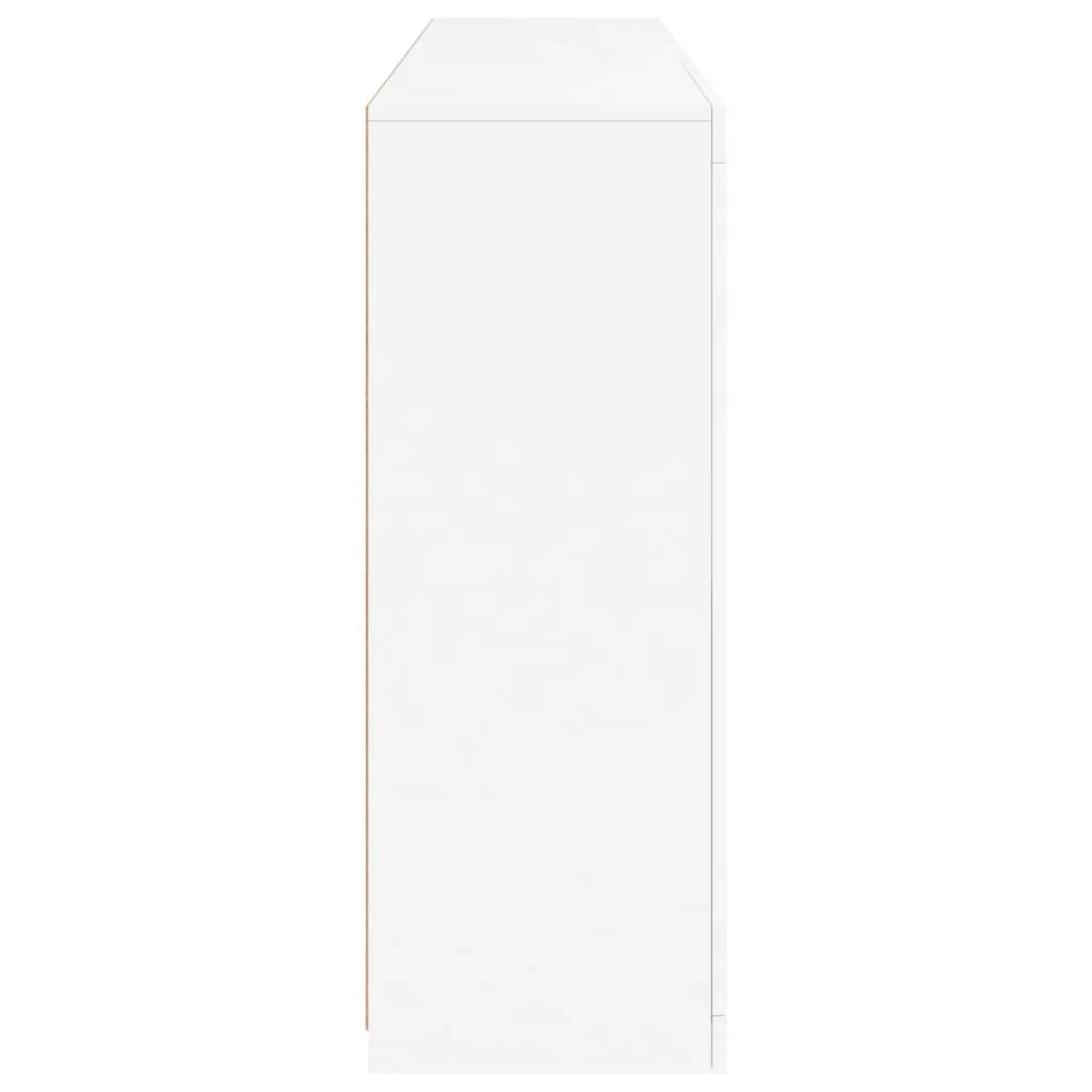 Buffet credenza cassettiera armadio mobile contenitore organizer per cucina soggiorno salotto con luci LED 162 x 37 x 100 cm bianco 02_0029830