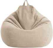 Copri Zona Seduta per Animali di Plush e Schiuma - Cuscino Seduto Ergonomico in Lino Leggero - Borsa di Riposo per Adulti e Bambini (Cachi, 80x90 cm)