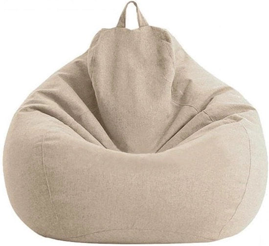Copri Zona Seduta per Animali di Plush e Schiuma - Cuscino Seduto Ergonomico in Lino Leggero - Borsa di Riposo per Adulti e Bambini (Cachi, 80x90 cm)