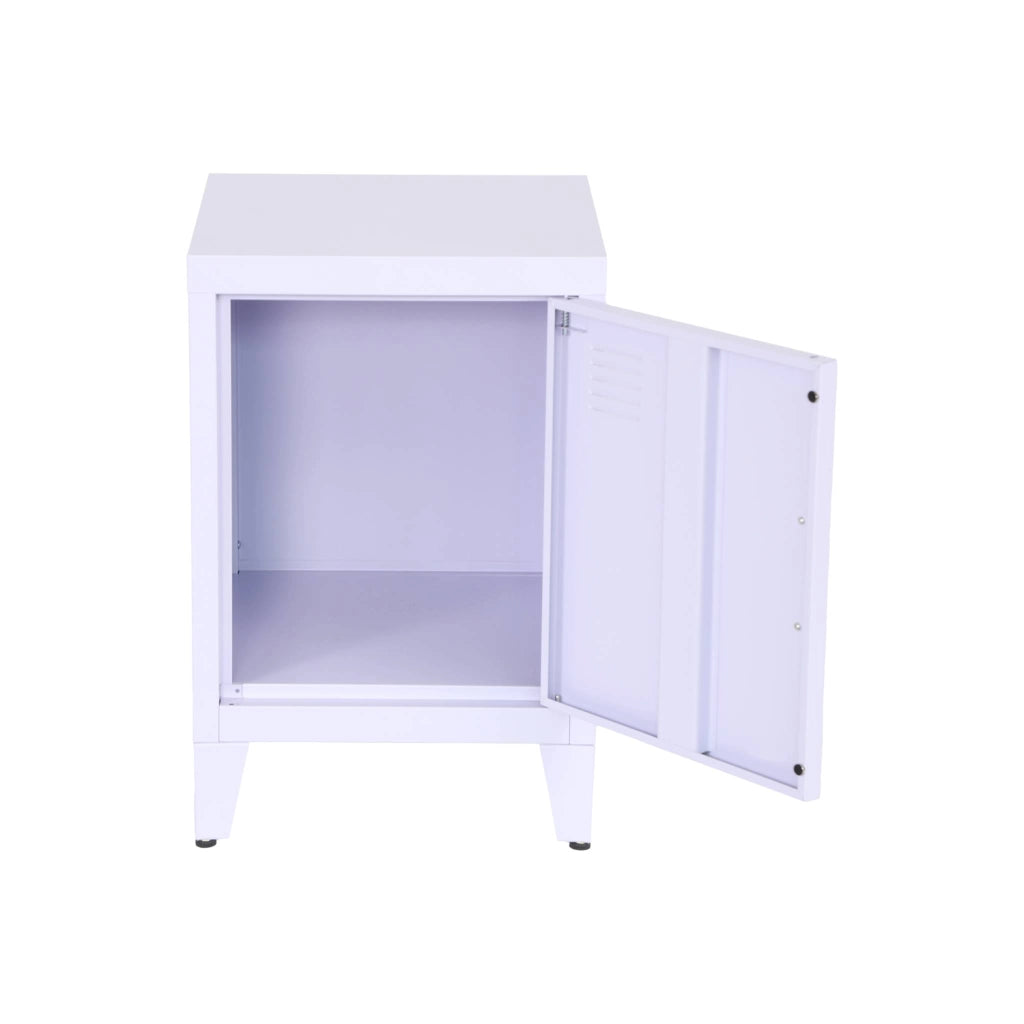 Set 2 comodini industriali, 1 anta, lilas