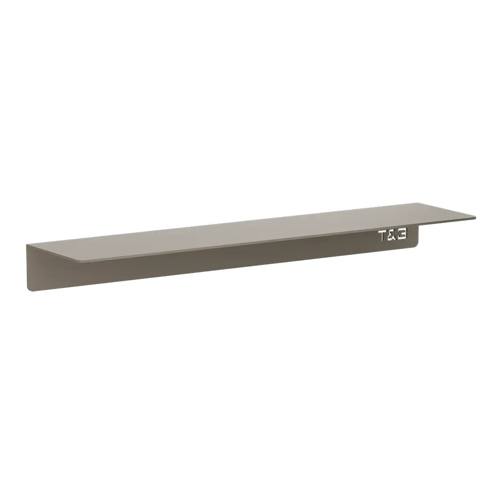 Mensola da bagno in alluminio Beige con finitura opaca, dimensioni 20 cm | Bergen