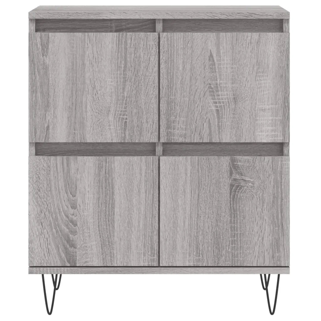 Credenza Grigio Sonoma 60x35x70 cm in Legno Multistrato