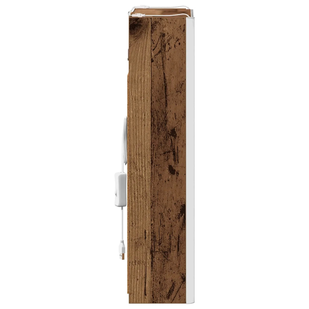 Mobiletto per specchio da bagno Legno vecchio 33 x 11,5 x 50 cm