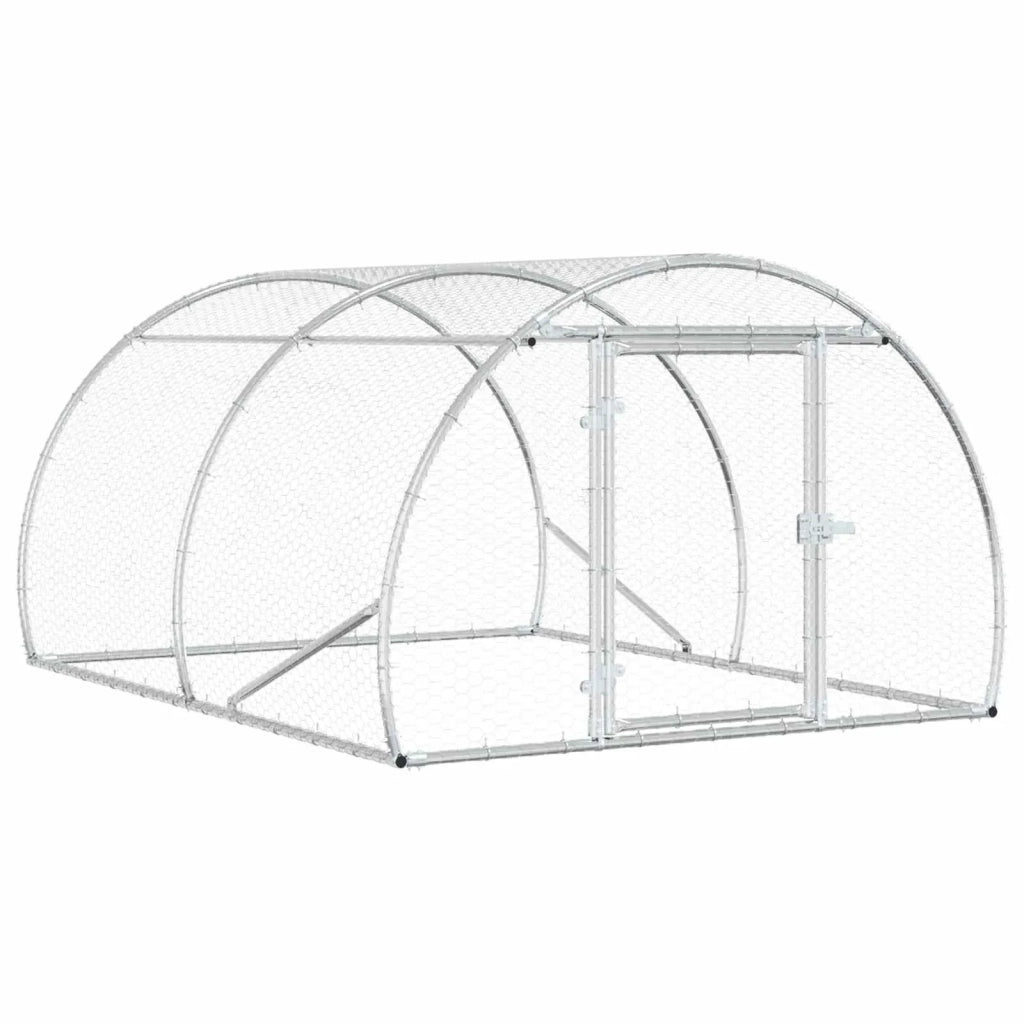 Pollaio Argento 200 x 150 x 100 cm Acciaio zincato 42042523
