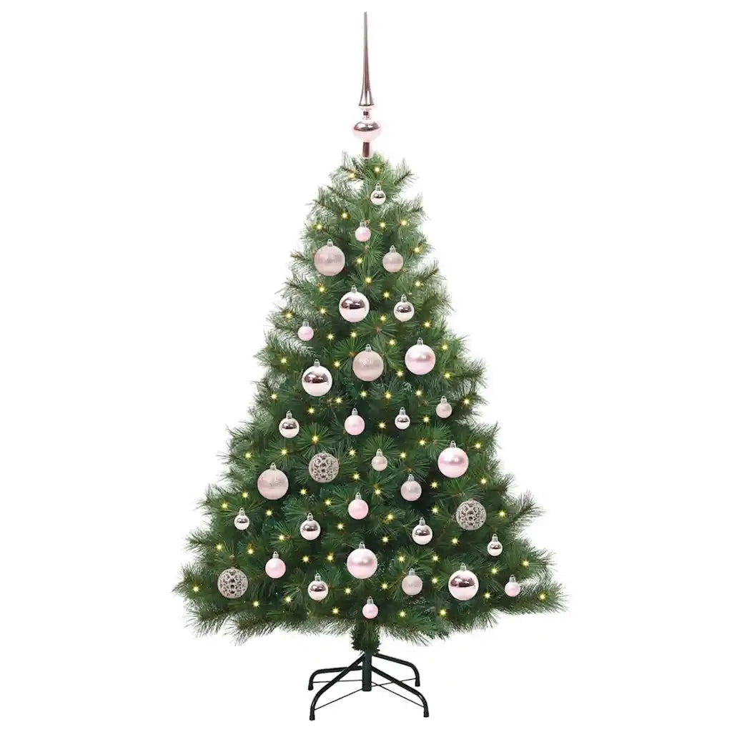 Albero di Natale artificiale con 150 LED Verde 120 cm PE e PVC 3397759
