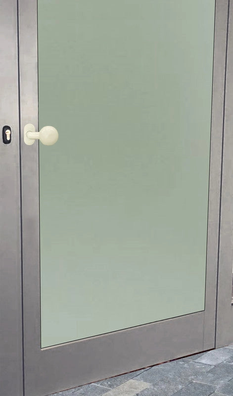 Maniglia su rosetta tonda SAGUATTI  D01/50K in inox bianco lucido