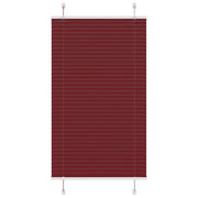 Tenda Plissettata Rosso Bordeaux 75x150 cm Larghezza Tessuto