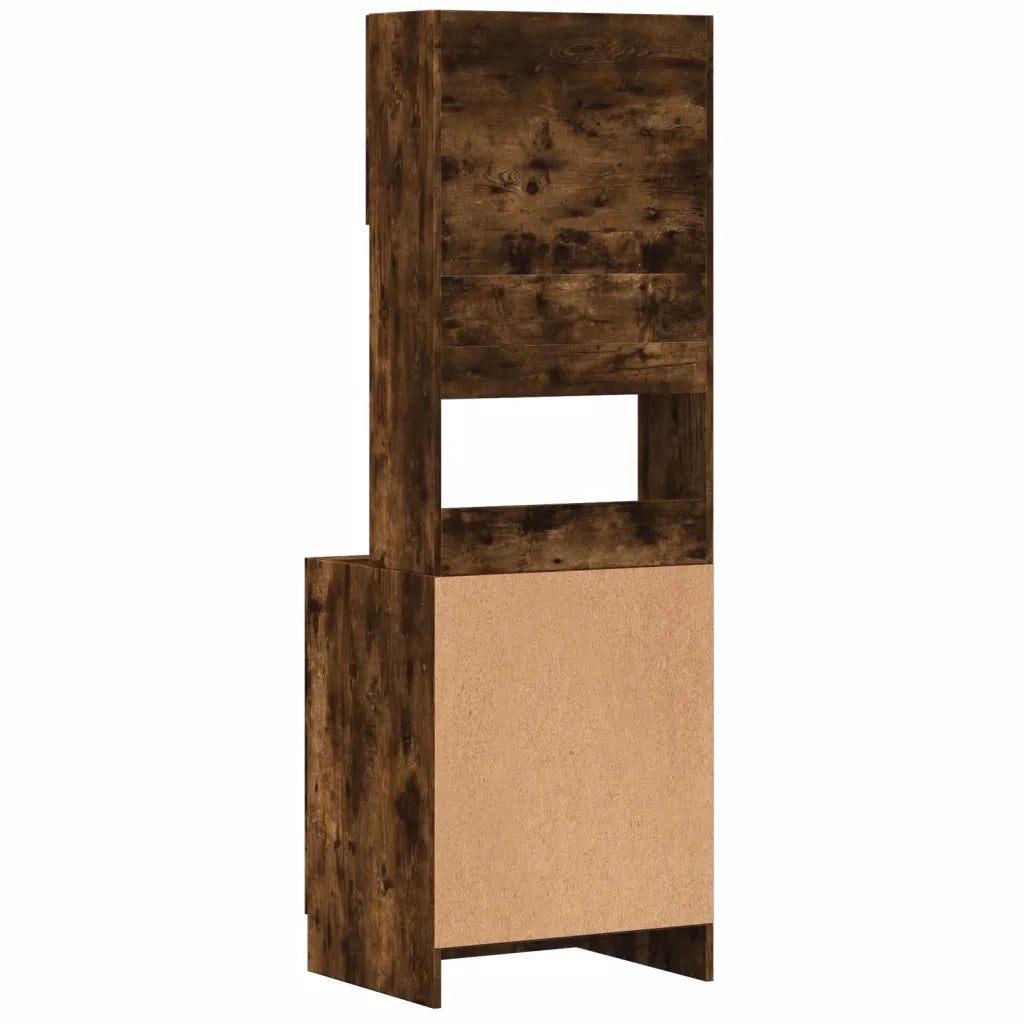 Mobile da cucina-Armadio da cucina Rovere Fumo 60x50x180 cm in Legno Multistrato