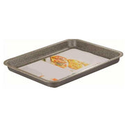 Trade Shop - Teglia Rettangolare Bassa Pizza 35x27xh3 Cm Da Forno Antiaderente Antigraffio 037036m -