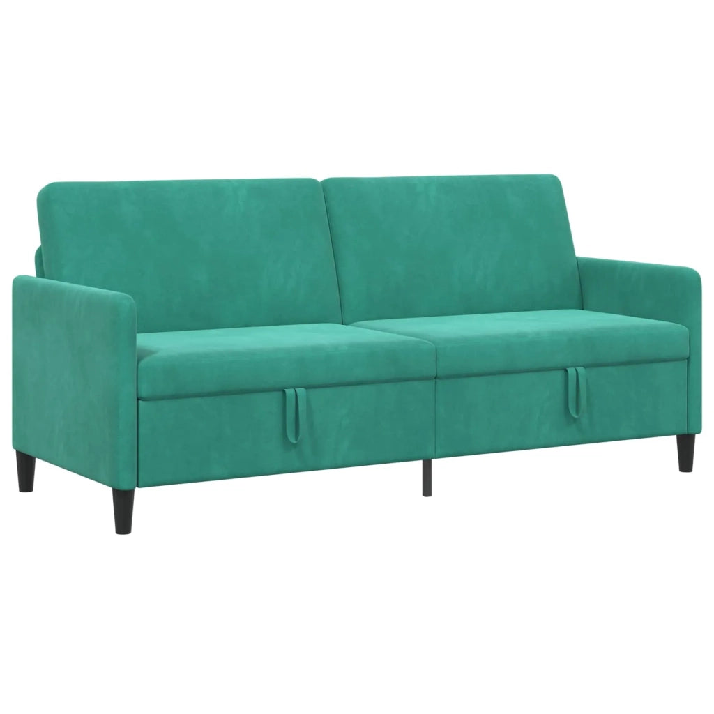 Divano con Storage Turchese 192 x 78 x 87 cm Poliestere 42036999