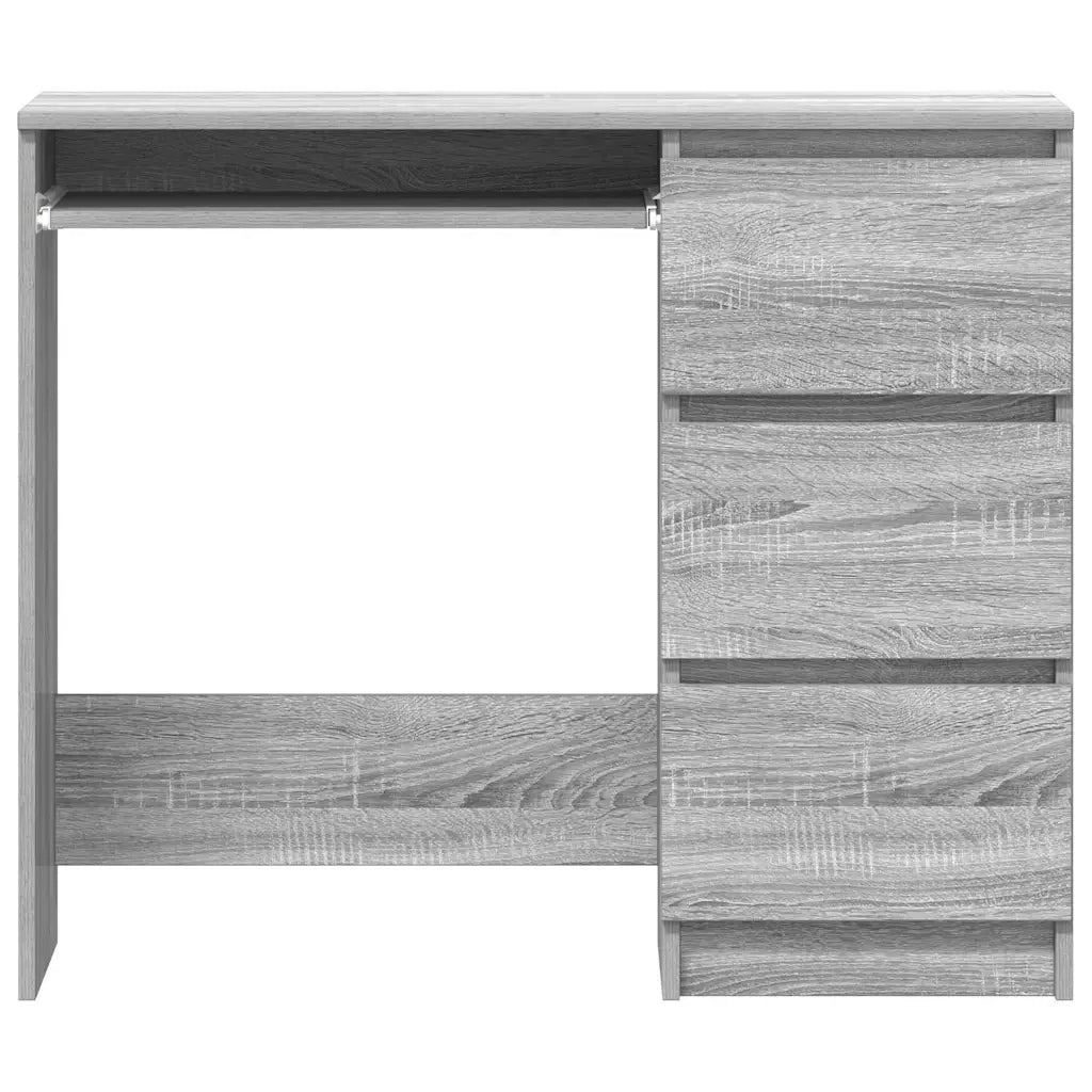 Scrivania Grigio Sonoma 90x45x76 cm in Legno Multistrato 815508