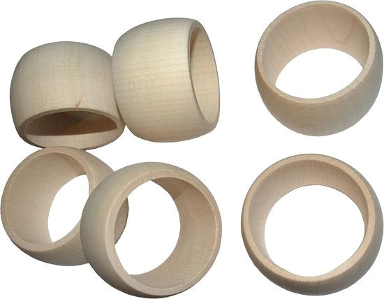 Servetringhe di legno - sostegni per tovaglie rustici per decorazione di feste - set da 6 

(Nota: ho mantenuto il numero di pezzi, ma se è necessario, potrei anche rimuoverlo)