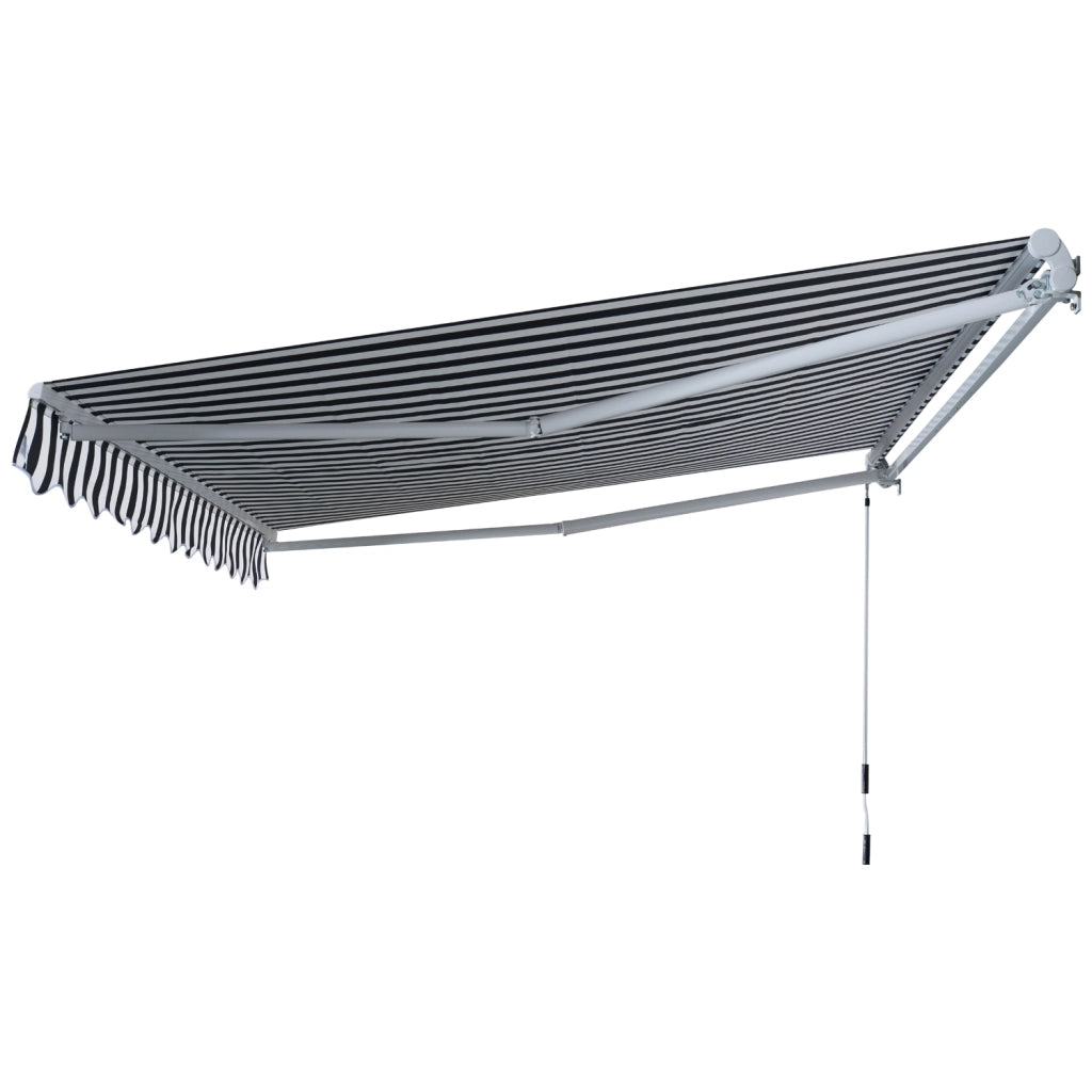Tendone da Esterno Bracci Articolati 3.5x2.5m ¨C zephmum ¨C Grigio Bianco Alluminio Polyester