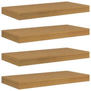 4 pz Scaffale da parete | Ripiano a parete | Mensola a parete A parete Beige 50 x 23,5 x 4 cm