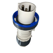 Spina mobile diritta hp ip66 63a 200-250v blu