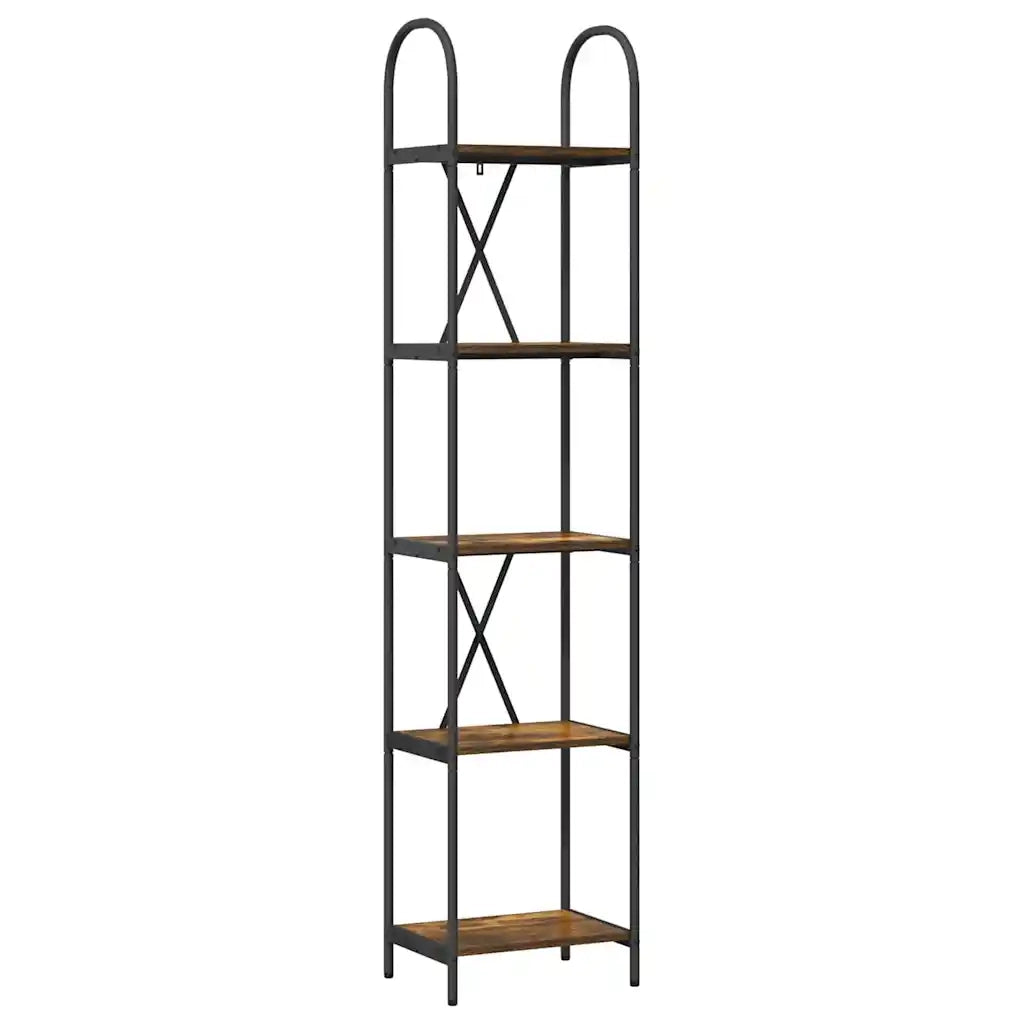 Libreria Rovere fumé 40 x 30 x 183 cm Legno multistrato 879925