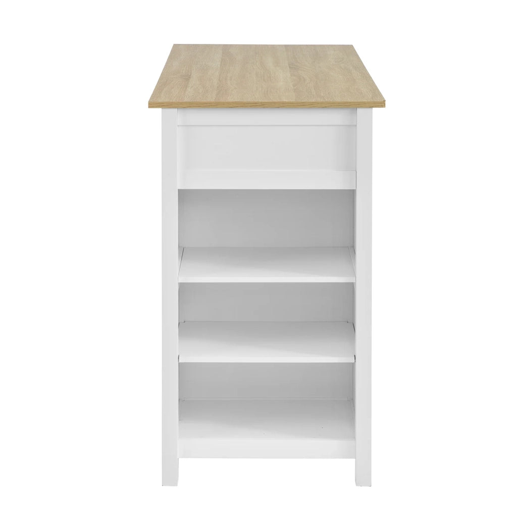 Penisola Cucina Tavolo Alto Bar in Legno Lunghezza: 120 cm profonditĂ : 55 cm Altezza: 90 cm Bianco FWT64-WN