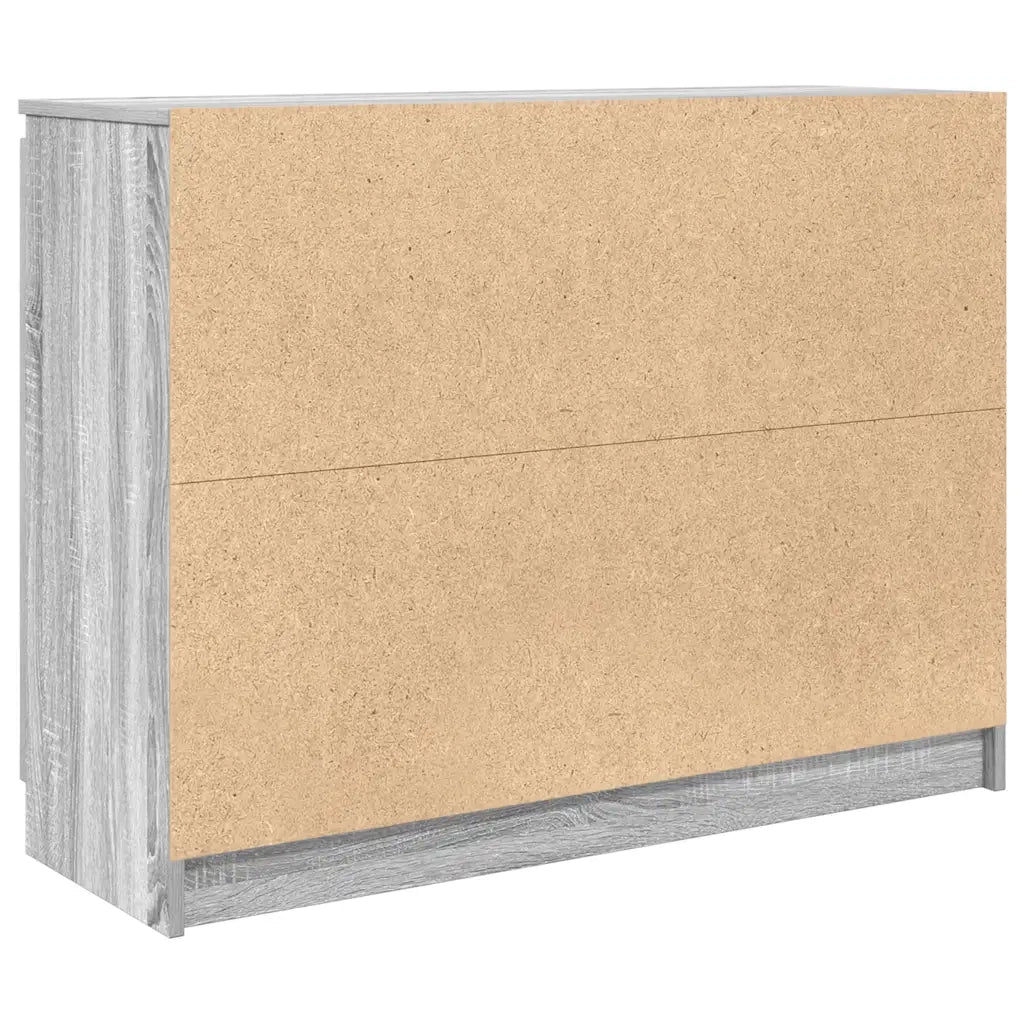 vidaXL Credenza con Cassetti Grigio Sonoma 100,5x35x76cm in Truciolato