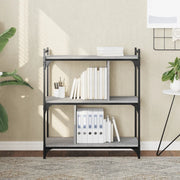 Libreria Grigio Sonoma 3 Ripiani 76x32x88 cm Legno Multistrato 833933